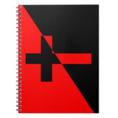 キリスト教社会主義・無政府主義(解放)国旗 ノートブック (正面)