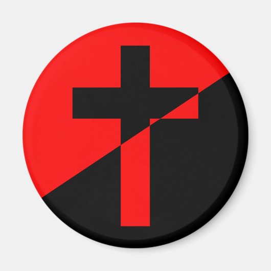 キリスト教社会主義・無政府主義（解放）国旗 マグネット (正面)