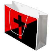 キリスト教社会主義・無政府主義（解放）国旗 ラージペーパーバッグ (正面アングル)