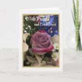 キリスト教祈りの言葉と弔意カード カード (正面)