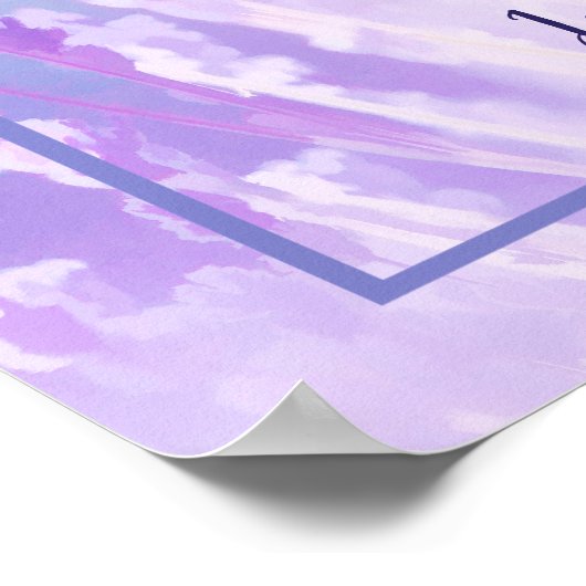 キリスト教祈りの言葉の日恵み信仰 ポスター (角)