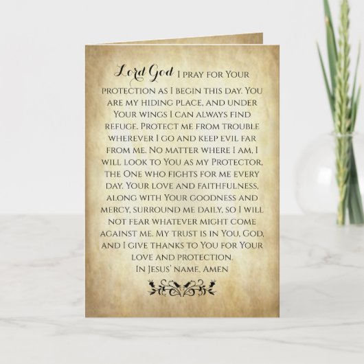 キリスト教祈りの言葉 カード (正面)