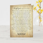 キリスト教祈りの言葉 カード (黄色い花)