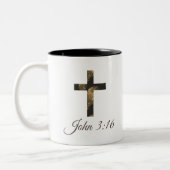 キリスト教福音十字架 ツートーンマグカップ (左)