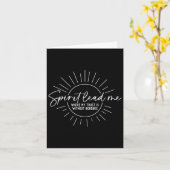 キリスト教精神が私を導き、私の信頼は聖書Rである カード (黄色い花)