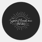 キリスト教精神が私を導き、私の信頼は聖書Rである ラウンドシール (正面)