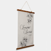 キリスト教結婚カップル聖書の聖句 吊り下げ型タペストリー (傾斜あり)