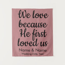 キリスト教結婚式のアーチ・デコールの背景 タペストリー