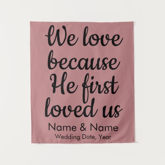 キリスト教結婚式のアーチ・デコールの背景 タペストリー (正面)