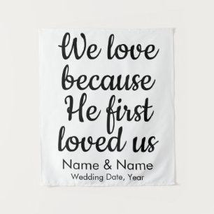 キリスト教結婚式のアーチ・デコールの背景 タペストリー