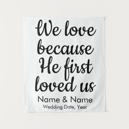 キリスト教結婚式のアーチ・デコールの背景 タペストリー (正面)