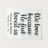 キリスト教結婚式のアーチ・デコールの背景 タペストリー (正面(横))