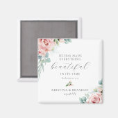 キリスト教結婚式の引き出物聖句 マグネット (正面/裏面)