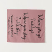 キリスト教結婚式の装飾の背景 タペストリー (正面(横))