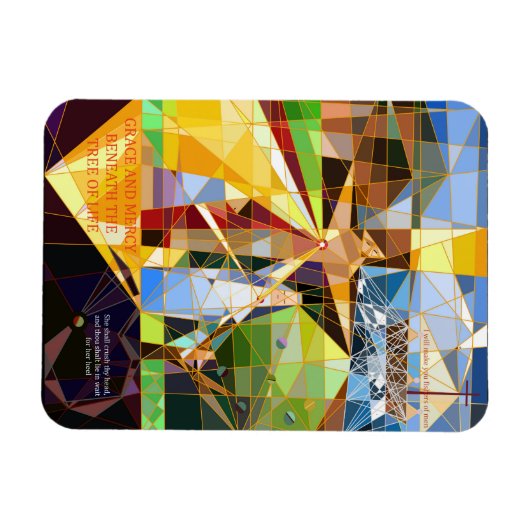 キリスト教美術の恵みと慈悲の木 マグネット (横)