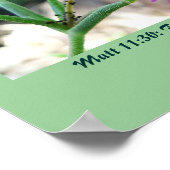 キリスト教聖なる書物、 経典マット11:30 ポスター (角)