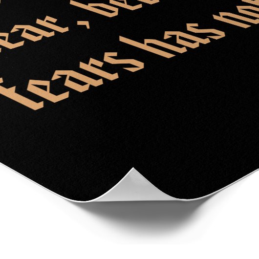 キリスト教聖なる書物、 経典1ヨハネ4:18 ポスター (角)