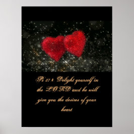 キリスト教聖なる書物、 経典Ps 37:4 ポスター