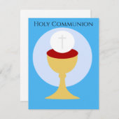 キリスト教聖体拝領招待状 招待状 (正面/裏面)