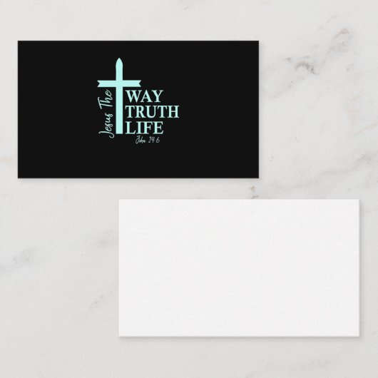キリスト教聖書の詩ヨハネ 名刺 (正面/裏面)