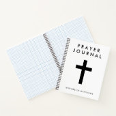 キリスト教聖書の詩祈りの言葉雑誌 ノートブック (内部)