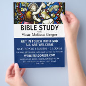 キリスト教聖書クラス副詞のバプテスマ チラシ (手)