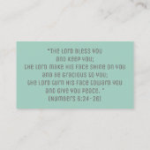 キリスト教聖書十字宗感動的教 名刺 (裏面)