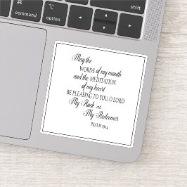 キリスト教聖書私の口の言葉 シール