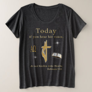 キリスト教聖書聖なる書物、 経典 プラスサイズTシャツ