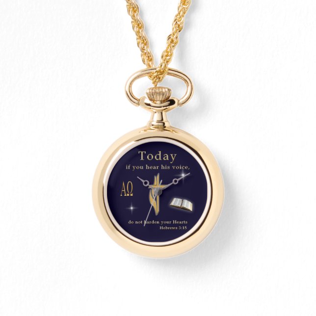 キリスト教聖書聖なる書物、 経典 腕時計 (正面)