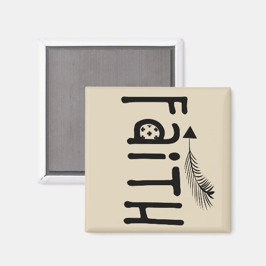 キリスト教聖書聖句の信仰アップ・アロー マグネット (正面/裏面)