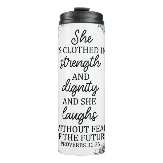 キリスト教聖書聖句の箴言31熱タンブラー タンブラー (正面)