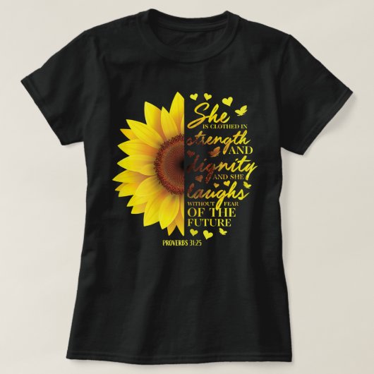 キリスト教聖書聖句ひまわり聖なる書物、 経典Religou Tシャツ (デザイン正面)