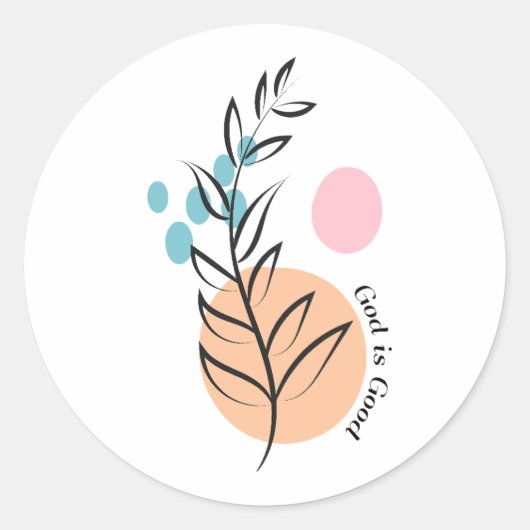 キリスト教聖書聖句クラシックの丸シール ラウンドシール (正面)