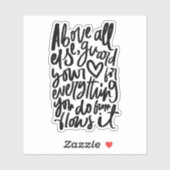 キリスト教聖書聖句ステッカー – 箴言4 23 シール (シート)