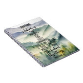 キリスト教聖書聖句ピリピ4 8風景 ノートブック (右側)