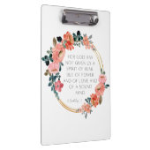 キリスト教聖書聖句フローラリースクリップボード クリップボード (右)