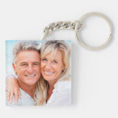 キリスト教聖書聖句ヴィンテージフローラ大理石写真 キーホルダー (裏面)