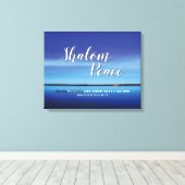 キリスト教聖書聖句 |シャロムの平和が続く キャンバスプリント (インサイチュ (ウッドフロア))