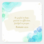 キリスト教聖書聖句 スクエアシール (正面)