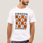 キリスト教聖書聖句KINGDOM起業家 Tシャツ (正面)