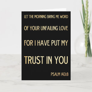 キリスト教聖書聖書詩 – Psalm 143:8 シーズンカード