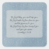 キリスト教聖書聖歌芸術 スクエアシール (正面)