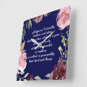 キリスト教聖書詩聖なる書物、 経典時計 スクエア壁時計 (傾斜)