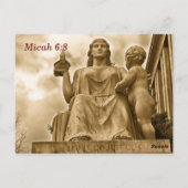 キリスト教聖書 ミカ 6:8 公正の霊 ポストカード (裏面)