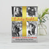 キリスト教聖降誕祭聖夜聖十字架 シーズンカード (スタンド正面)