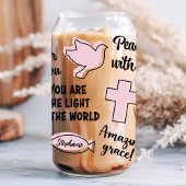 キリスト教肯定名前をカスタムする ガラス缶