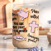 キリスト教肯定名前をカスタムする ガラス缶