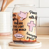 キリスト教肯定名前をカスタムする ガラス缶