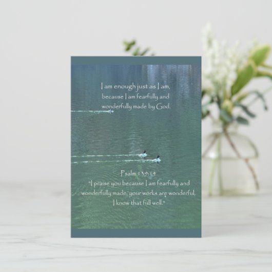 キリスト教肯定引用文と対応する聖書 サンキューカード (スタンド正面)